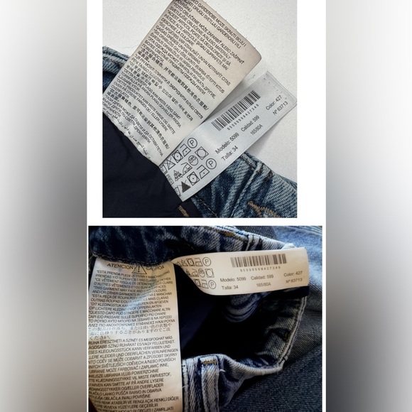 Massimo Dutti Jeans Womens‎ Light Wash Blue Denim Straight Leg Size 2 - Picture 15 of 15